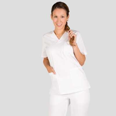 Casaca Sanitaria Blanca Entallada Vega