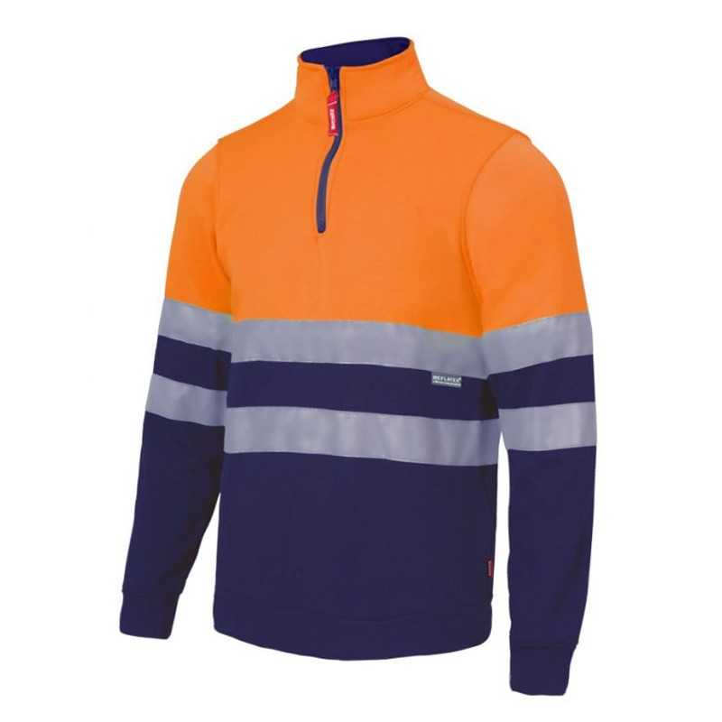 Sudadera Bicolor Cremallera Alta Visibilidad 305701