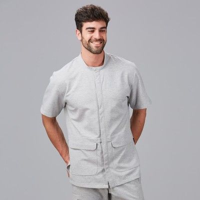 Blusa Gris Perla hombre Abedul
