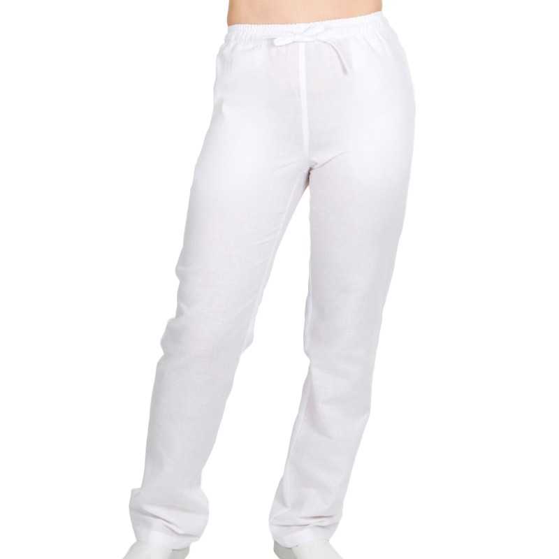 Pantalón Unisex de Lino color blanco